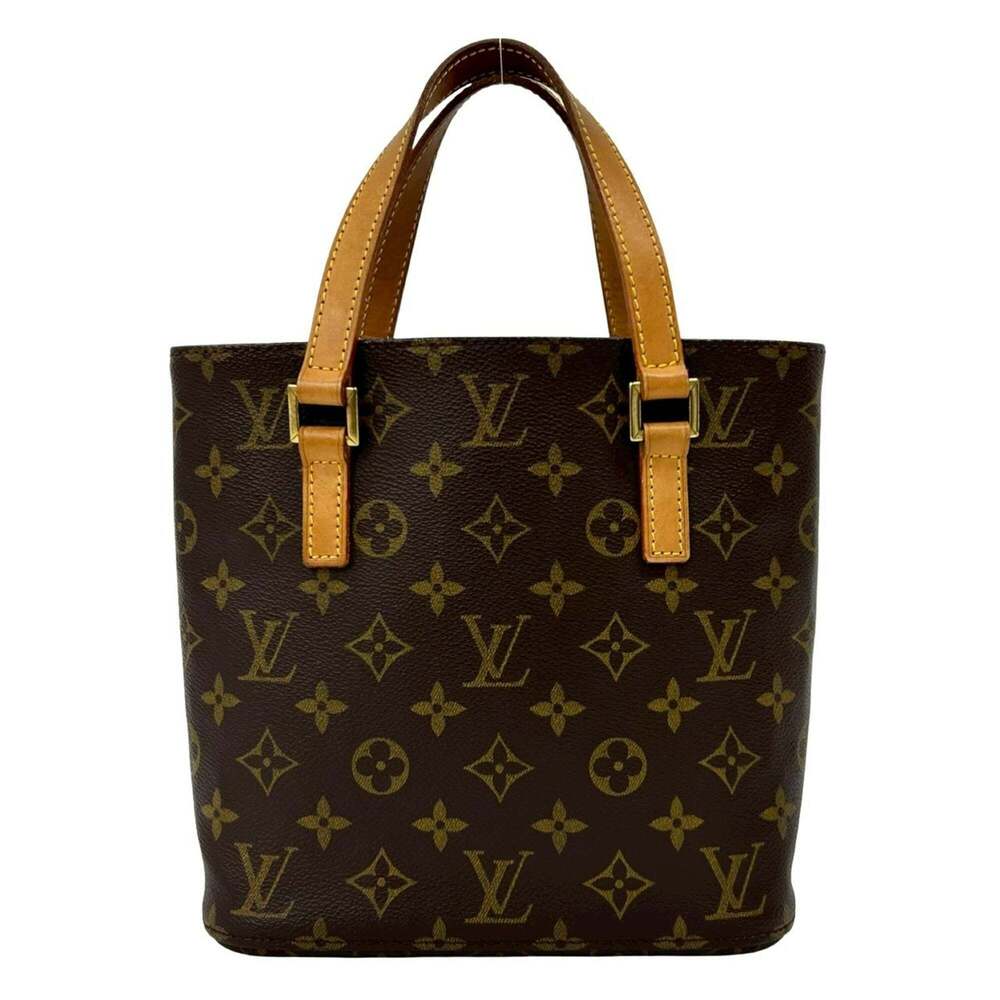LOUIS VUITTON Vintage Brown Monogram Leather Tote Bag - Picture 3 of 10